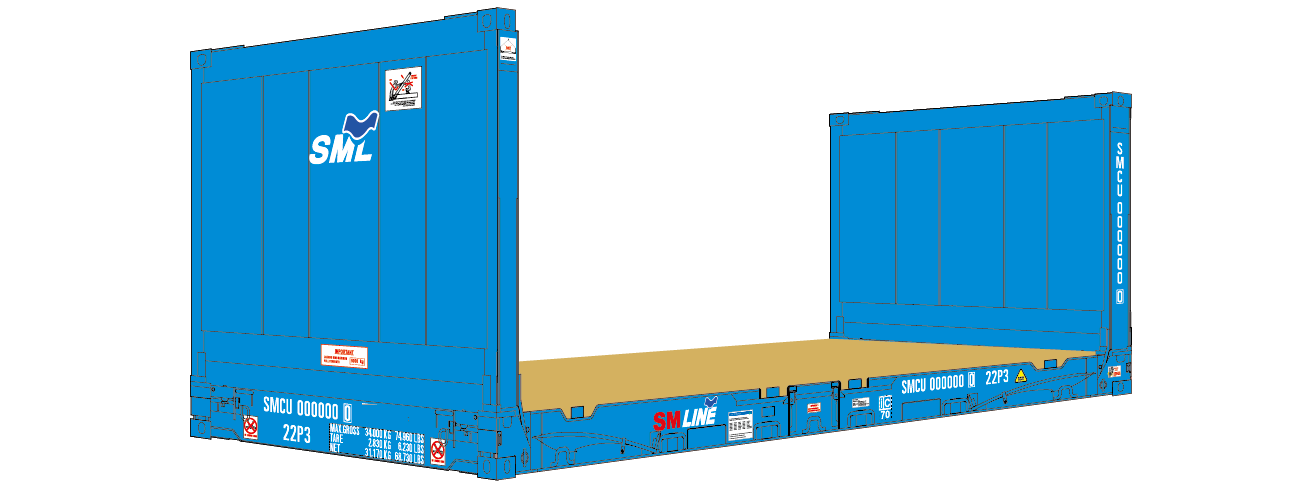 20ft Flat Rack Containers