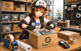 丁寧な梱包作業