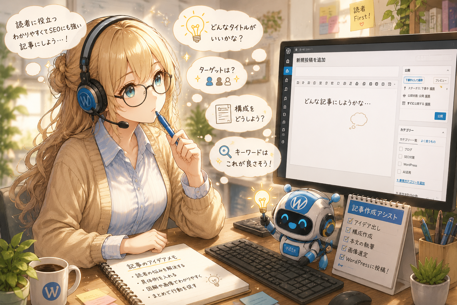 見出しを作成中